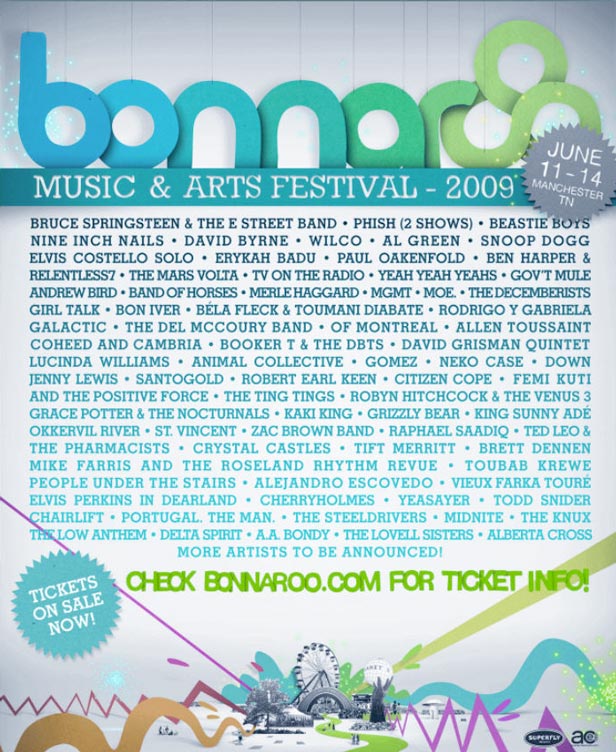 bonnaroo 2009 shirt